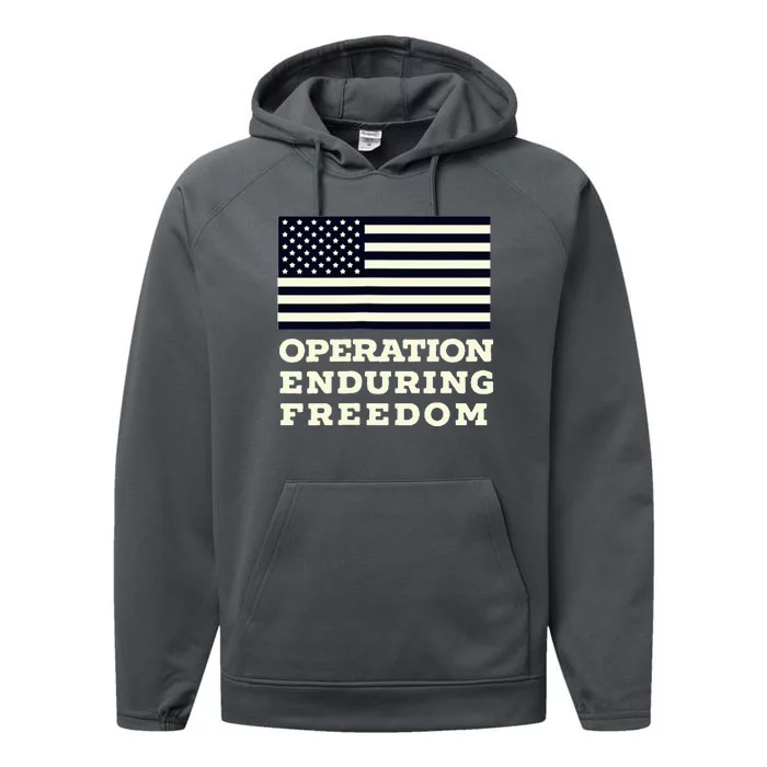 Operation Enduring Freedom Oef Veteran Performance Fleece Hoodie