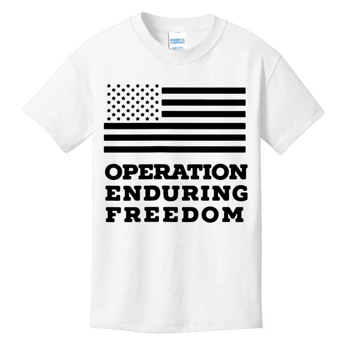 Operation Enduring Freedom OEF Veteran Kids T-Shirt