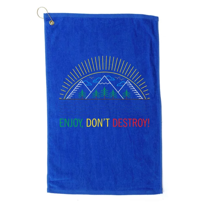 Outdoor Enthusiast Green Living Climate Change Save Earth Gift Platinum Collection Golf Towel