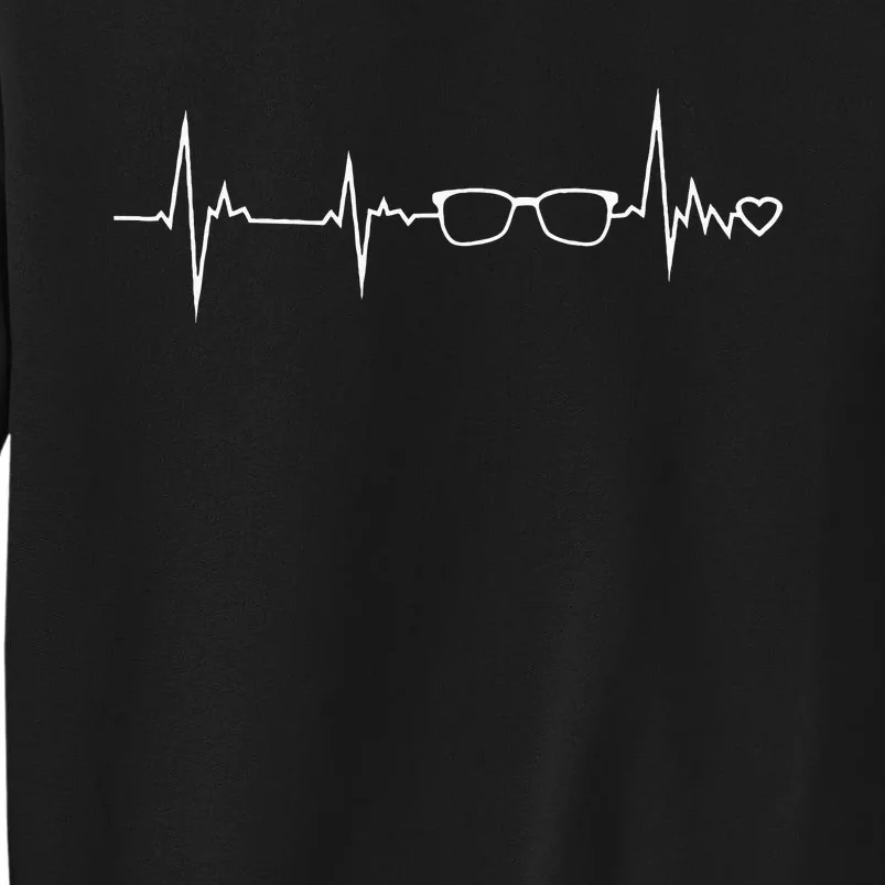 Optometrist Eye Glasses Spectacles Heartbeat Optician Gift Tall Sweatshirt