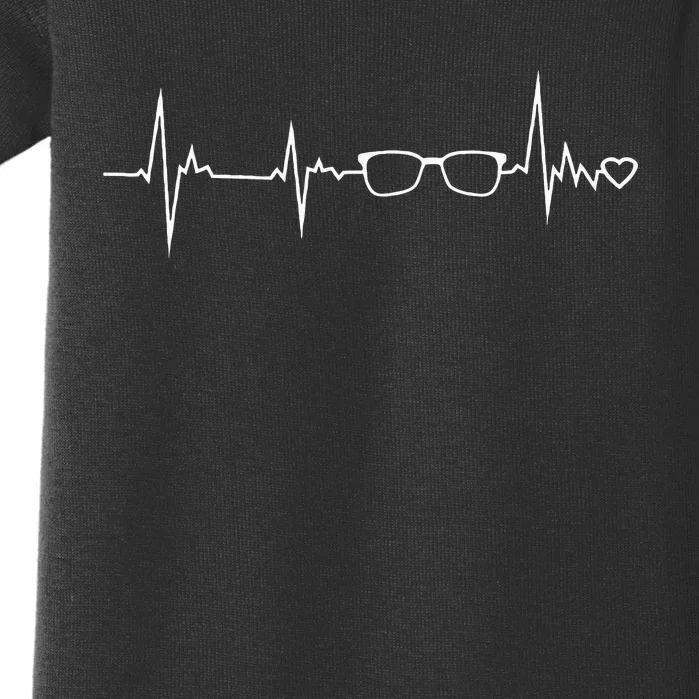 Optometrist Eye Glasses Spectacles Heartbeat Optician Gift Baby Bodysuit