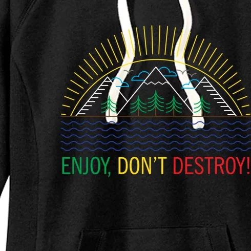 Outdoor Enthusiast Green Living Climate Change Save Earth Great Gift Women's Fleece Hoodie