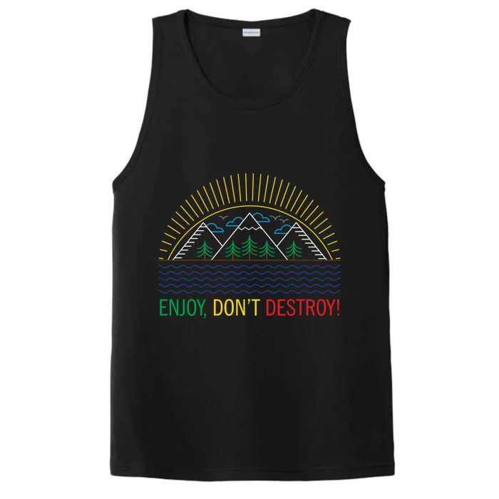 Outdoor Enthusiast Green Living Climate Change Save Earth Great Gift Performance Tank