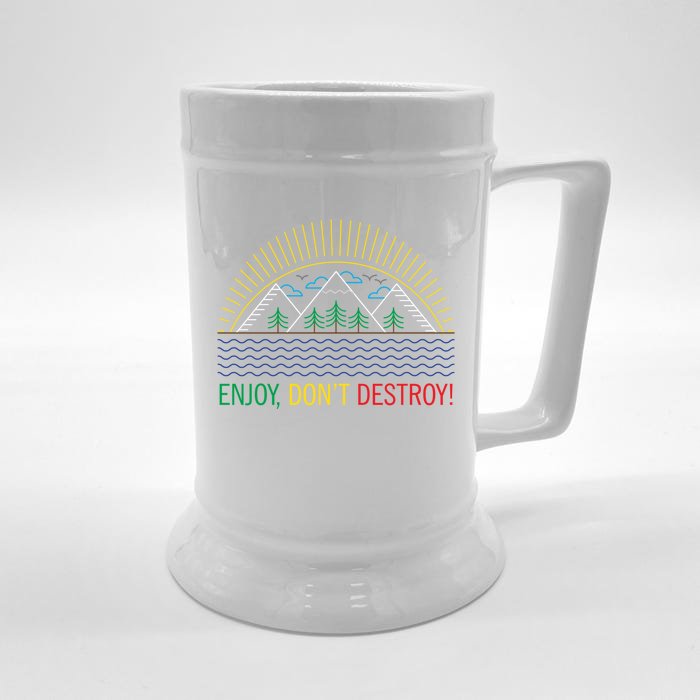 Outdoor Enthusiast Green Living Climate Change Save Earth Great Gift Front & Back Beer Stein