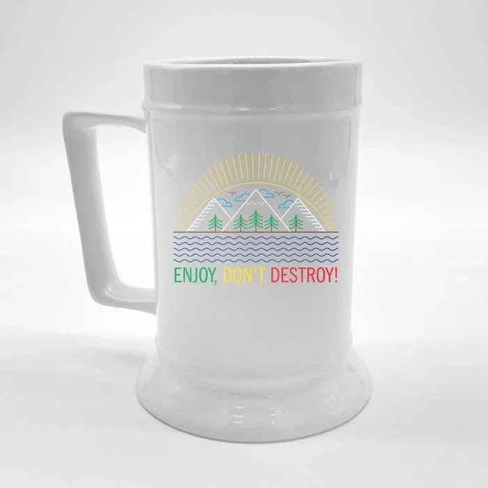 Outdoor Enthusiast Green Living Climate Change Save Earth Great Gift Front & Back Beer Stein