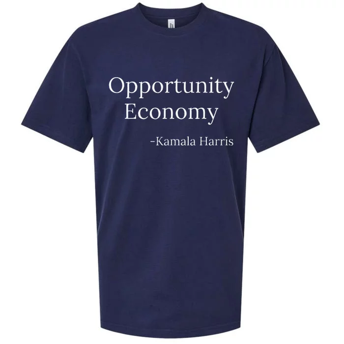 Opportunity Economy Kamala Harris President Funny Sueded Cloud Jersey T-Shirt