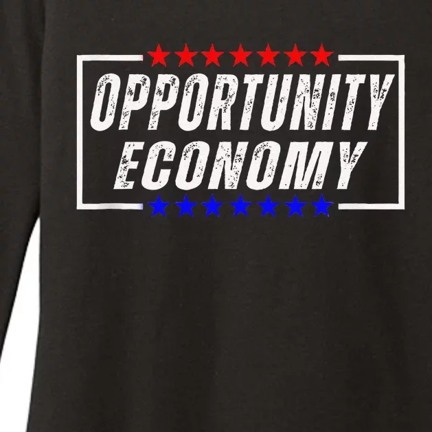 Opportunity Economy Kamala Harris Supporters Womens CVC Long Sleeve Shirt