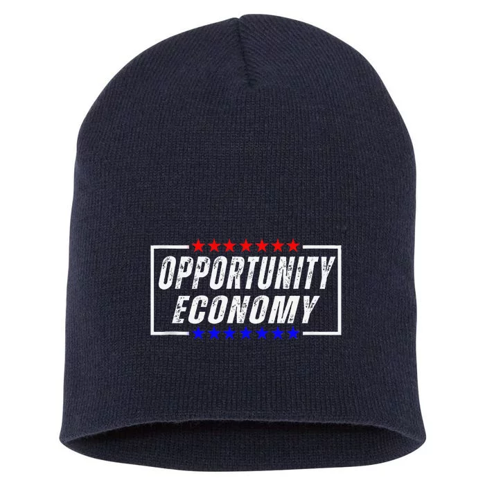 Opportunity Economy Kamala Harris Supporters Short Acrylic Beanie