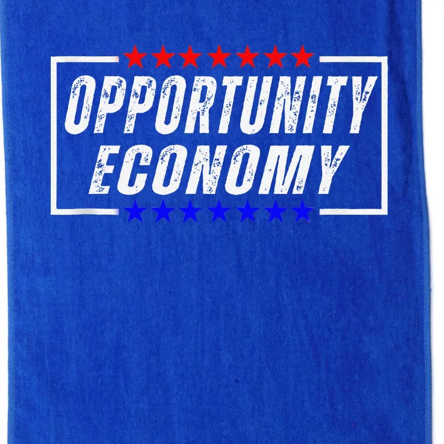 Opportunity Economy Kamala Harris Supporters Platinum Collection Golf Towel