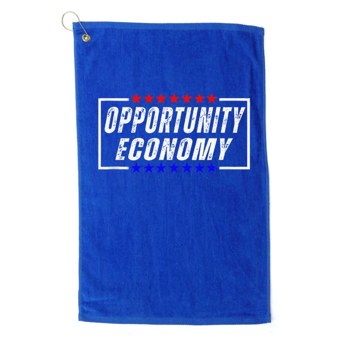 Opportunity Economy Kamala Harris Supporters Platinum Collection Golf Towel