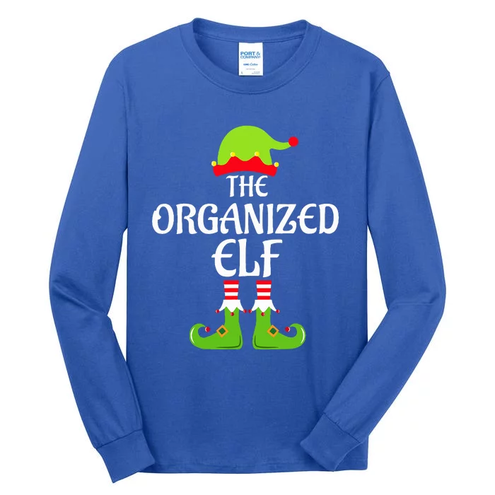 Organized Elf Matching Family Group Christmas Party Xmas Tall Long Sleeve T-Shirt