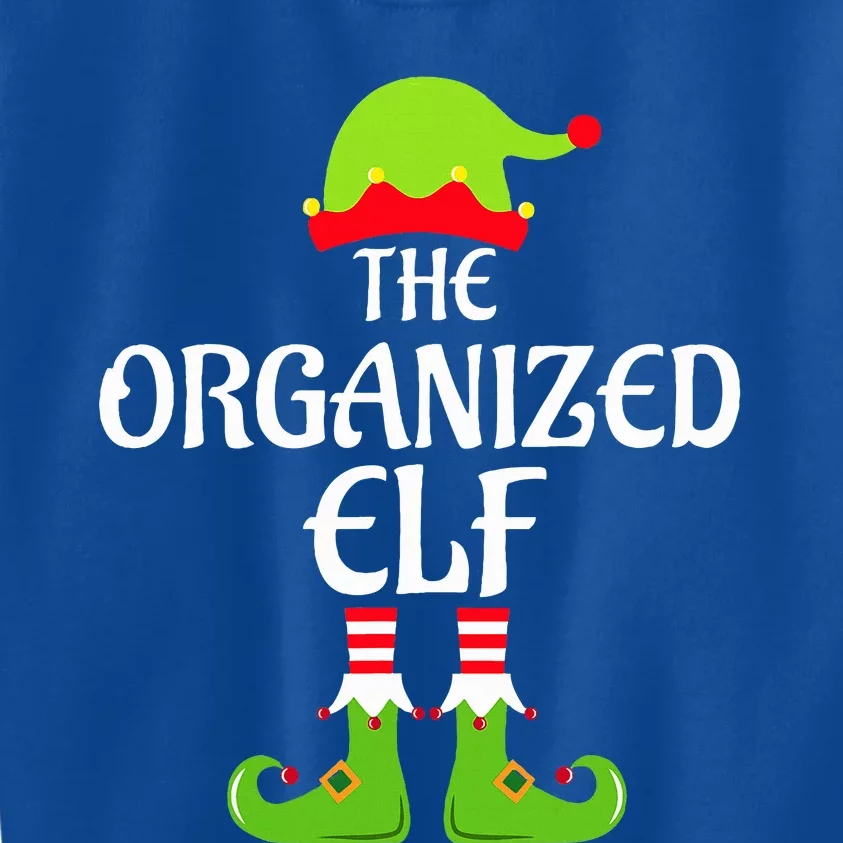 Organized Elf Matching Family Group Christmas Party Xmas Kids Sweatshirt