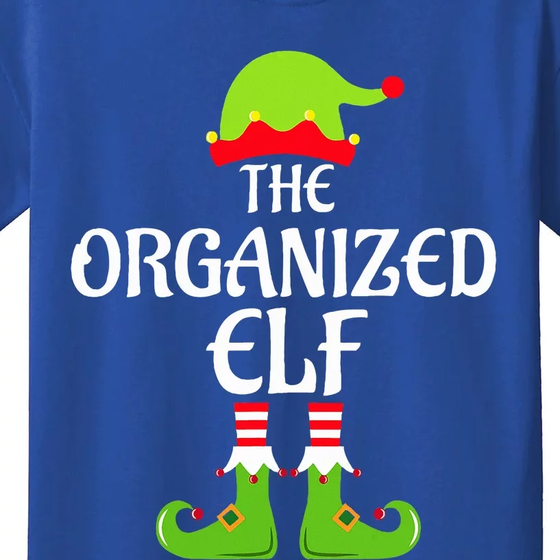 Organized Elf Matching Family Group Christmas Party Xmas Kids T-Shirt