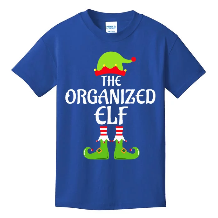 Organized Elf Matching Family Group Christmas Party Xmas Kids T-Shirt