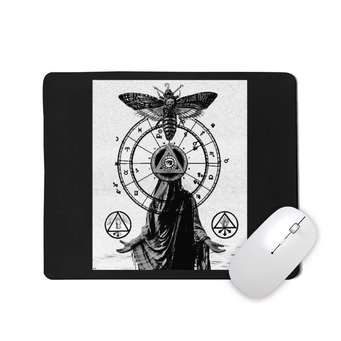 Occult Esoteric Mysticism Gothic Unholy Dark Aesthetic Goth Mousepad