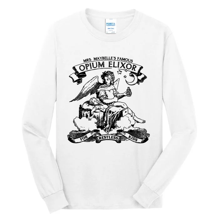 Opium Elixir Mrs MaybelleS Famous Opium Elixor Tall Long Sleeve T-Shirt