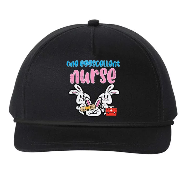 One Eggcellent Nurse Easter Day Bunny Snapback Five-Panel Rope Hat