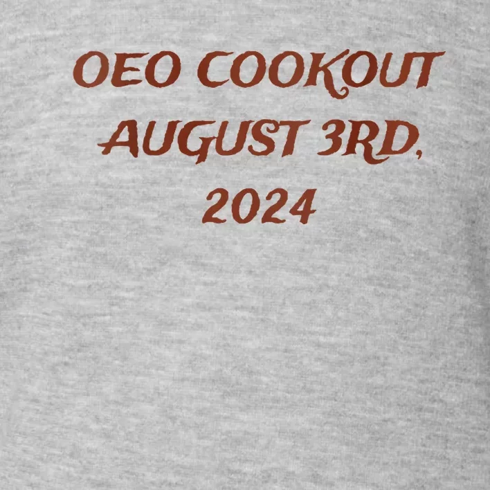 One Eyed Owl Oeo Cookout 2024 Toddler Sweatshirt