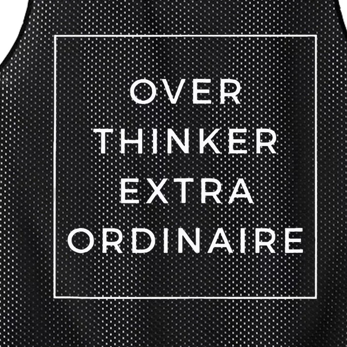 Overthinker Extraordinaire Mesh Reversible Basketball Jersey Tank