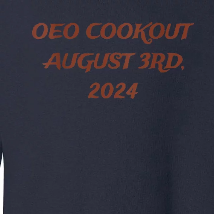 One Eyed Owl Oeo Cookout 2024 Toddler Sweatshirt