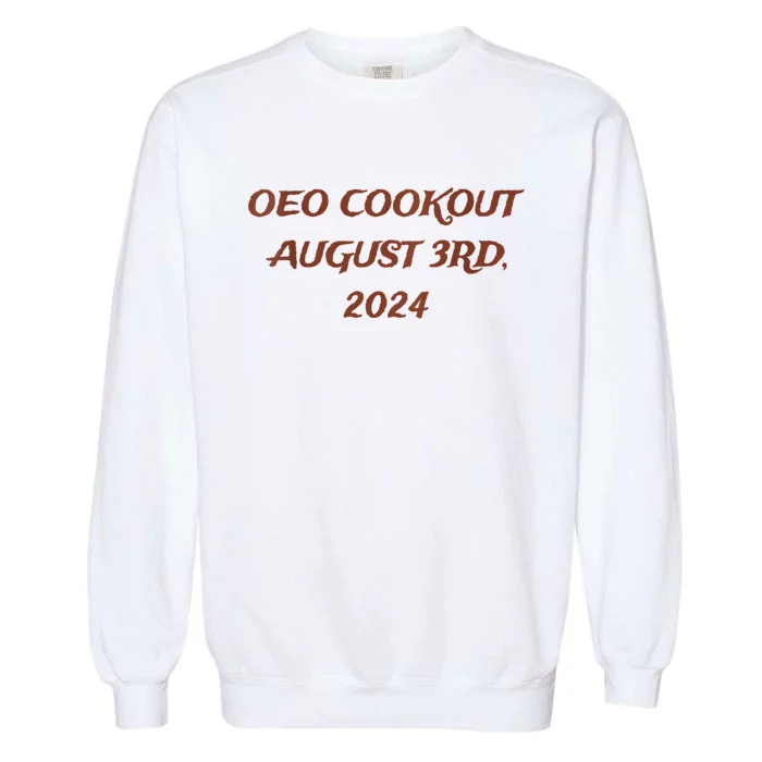 One Eyed Owl Oeo Cookout 2024 Garment-Dyed Sweatshirt