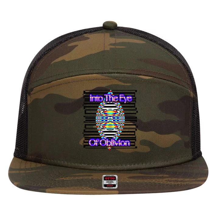 Oblivion Eye Premium 7 Panel Mesh Trucker Snapback Hat