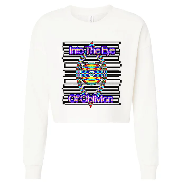 Oblivion Eye Premium Cropped Pullover Crew