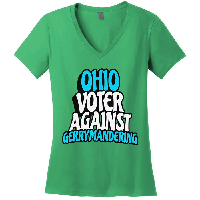 Ohio Election Reform Stop Gerrymandering In Ohio Women's V-Neck T-Shirt