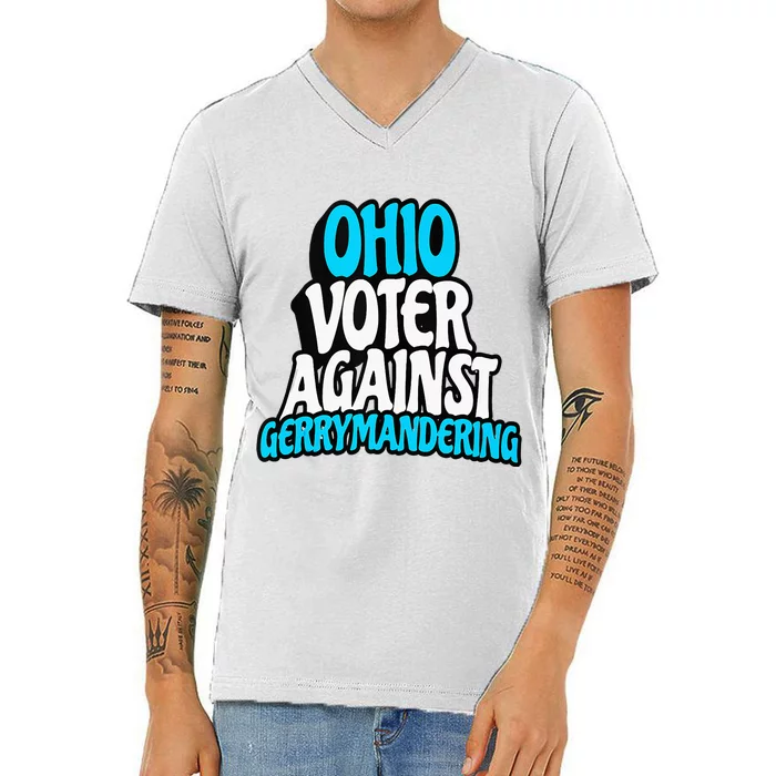 Ohio Election Reform Stop Gerrymandering In Ohio V-Neck T-Shirt