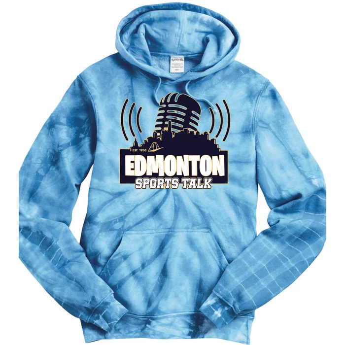 Oilers Edmonton Sports Talk Tie Dye Hoodie