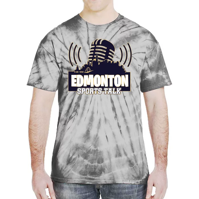 Oilers Edmonton Sports Talk Tie-Dye T-Shirt