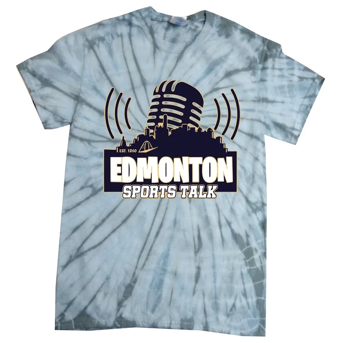 Oilers Edmonton Sports Talk Tie-Dye T-Shirt