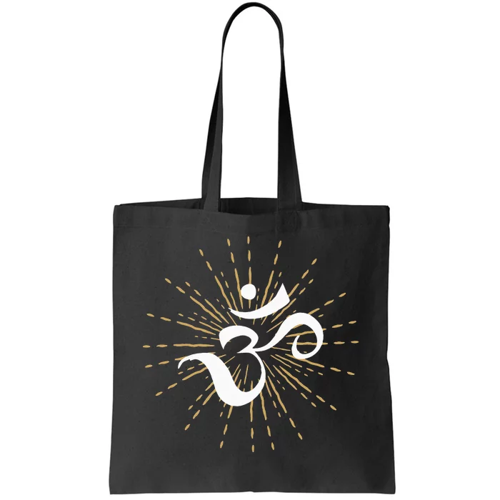 Om Energy Symbol Chakra Mantra Meditation Yoga Tote Bag