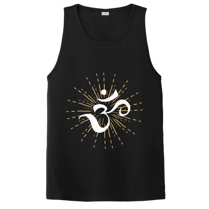 Om Energy Symbol Chakra Mantra Meditation Yoga Performance Tank