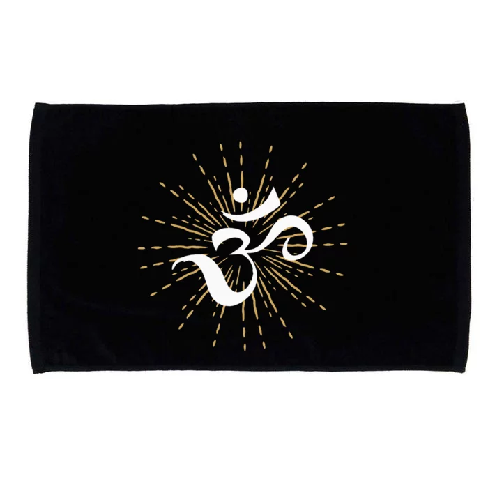 Om Energy Symbol Chakra Mantra Meditation Yoga Microfiber Hand Towel