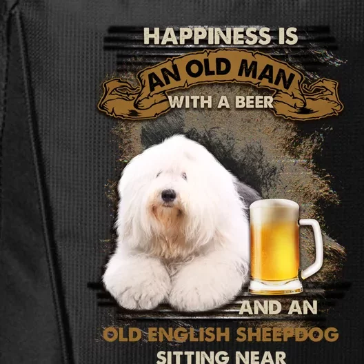 Old English Sheepdog Sitting Near Gift For You Gift City Backpack