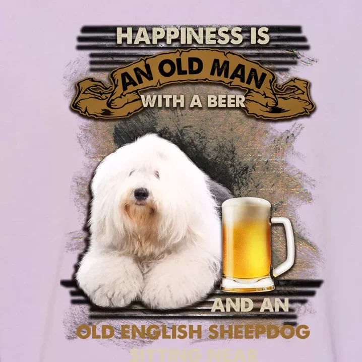 Old English Sheepdog Sitting Near Gift For You Gift Garment-Dyed Sweatshirt