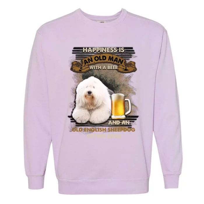 Old English Sheepdog Sitting Near Gift For You Gift Garment-Dyed Sweatshirt