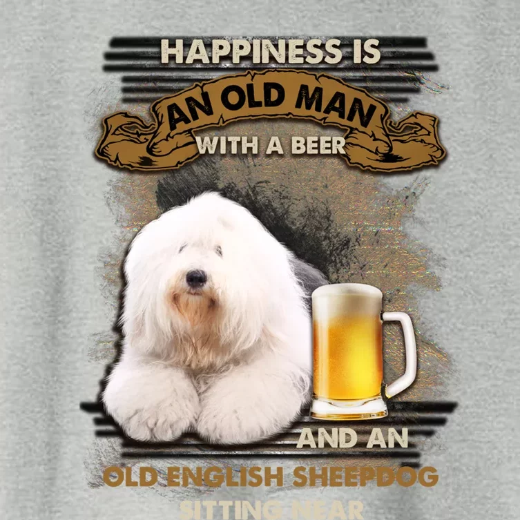 Old English Sheepdog Sitting Near Gift For You Gift Women's Crop Top Tee