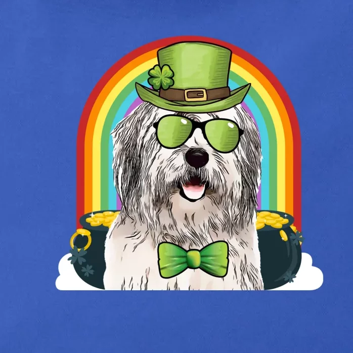 Old English Sheepdog Dog Leprechaun Funny St Patricks Day Gift Zip Tote Bag