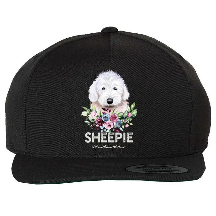 Old English Sheepdog Funny Gift Dog Mama Sheepie Mom Gift Wool Snapback Cap