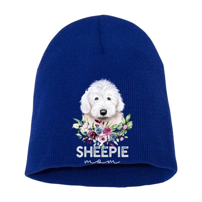 Old English Sheepdog Funny Gift Dog Mama Sheepie Mom Gift Short Acrylic Beanie