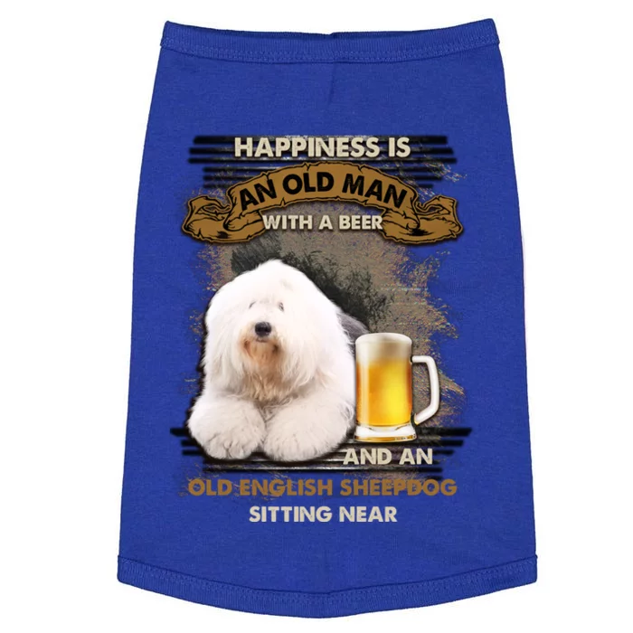 Old English Sheepdog Sitting Near Gift For You Funny Gift Doggie Tank