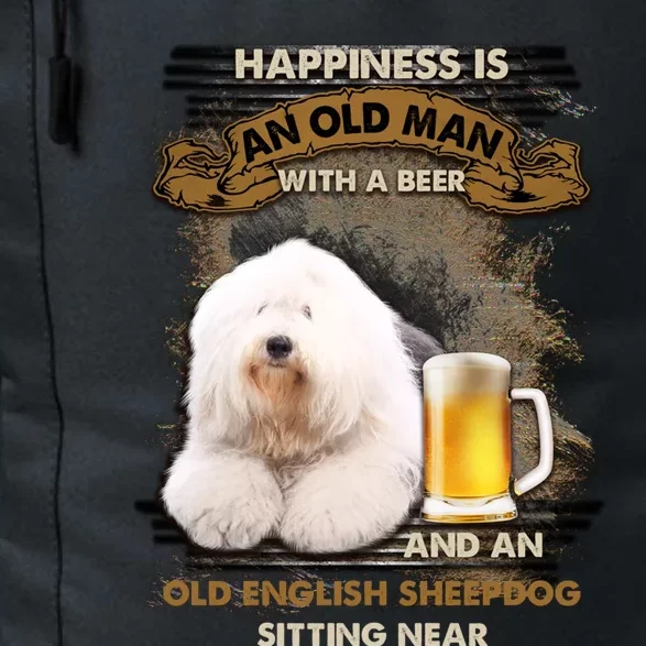 Old English Sheepdog Sitting Near Gift For You Funny Gift Daily Commute Backpack