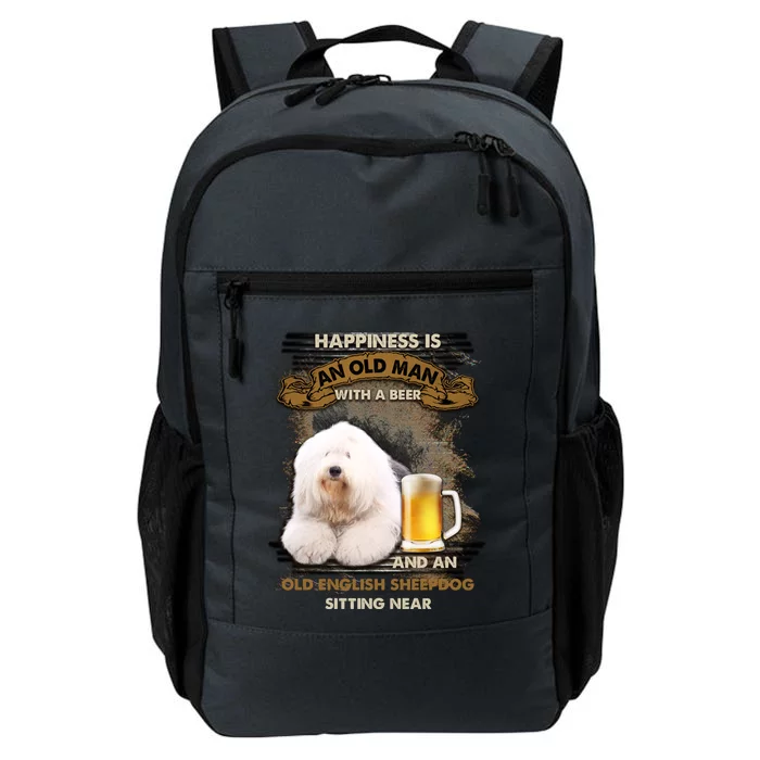 Old English Sheepdog Sitting Near Gift For You Funny Gift Daily Commute Backpack