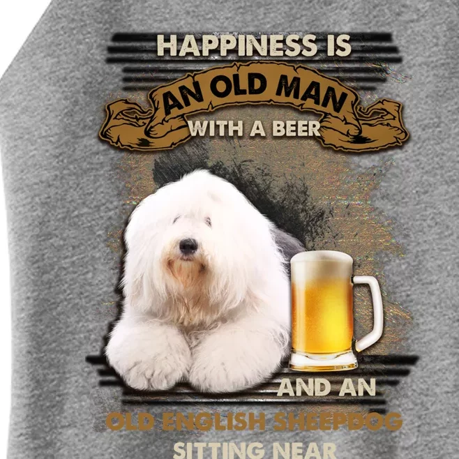 Old English Sheepdog Sitting Near Gift For You Funny Gift Women’s Perfect Tri Rocker Tank