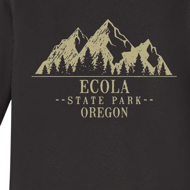 Oregon Ecola State Park Baby Long Sleeve Bodysuit