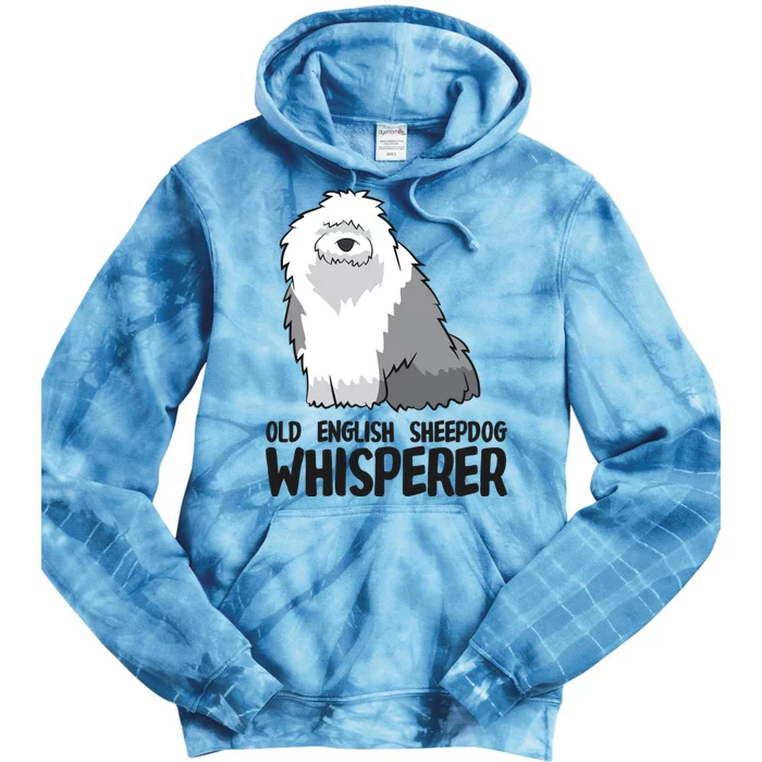 Old English Sheepdog Whisperer Cute Sheepdog Gift Tie Dye Hoodie