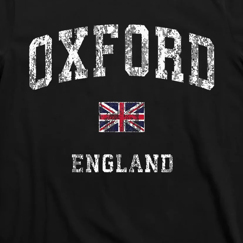 Oxford England Vintage Athletic Sports Design T-Shirt