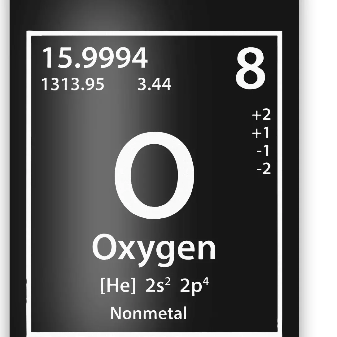 Oxygen Element (White) Poster